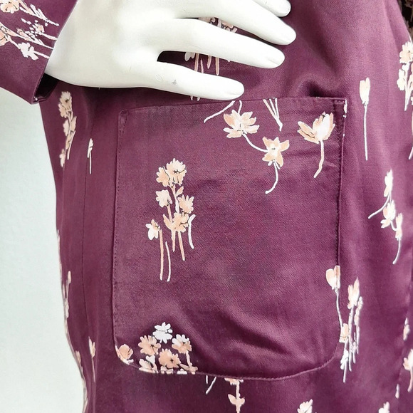 Anthropologie Etta:twa Tavie Romantic Satin Oversized Open Blazer Jacket Size XS - Picture 4 of 10